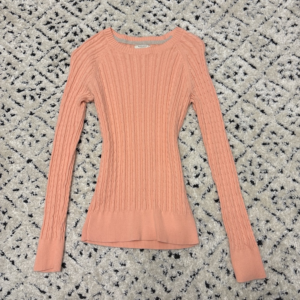 Y2K Sonoma cable knit sweater